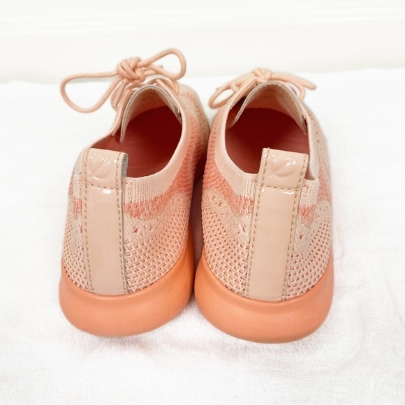 COLE HAAN Grand.OS Wingtip Oxford Stitchlite Misty Rose Peach Size 8B - Picture 4 of 10